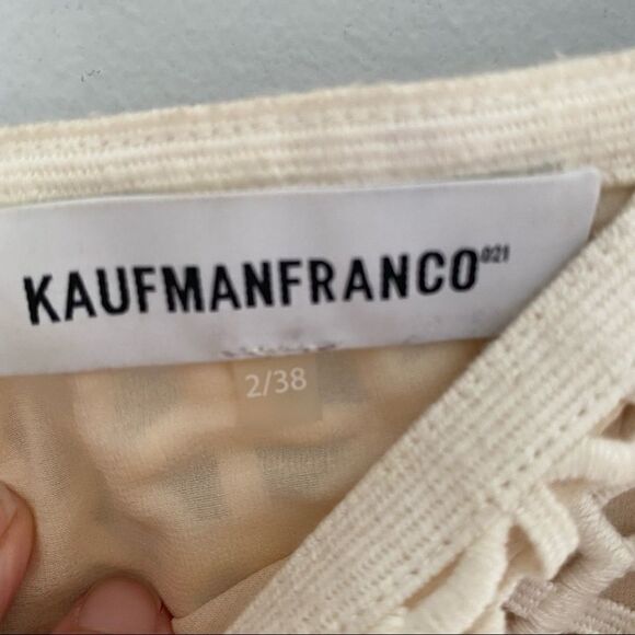 Kaufmanfranco Cropped Straight Leg Lace Pants - Picture 4 of 6